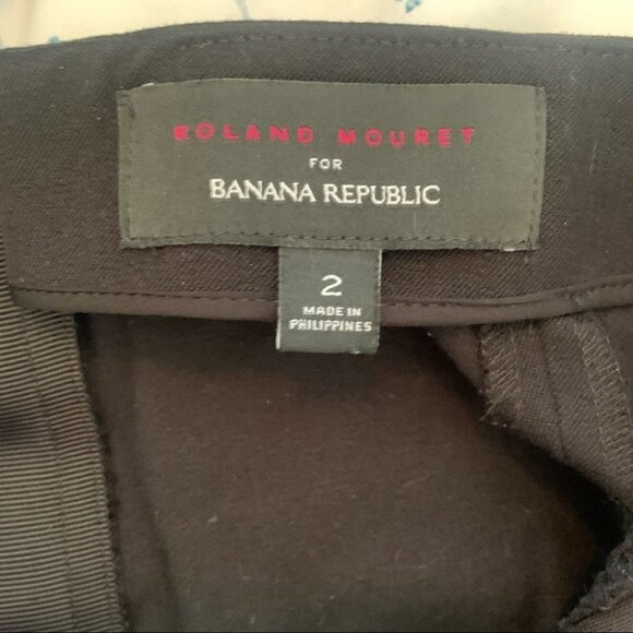 Roland Mouret for Banana Republic Pencil Skirt Black Metallic Embellished Size 2 - Picture 5 of 8